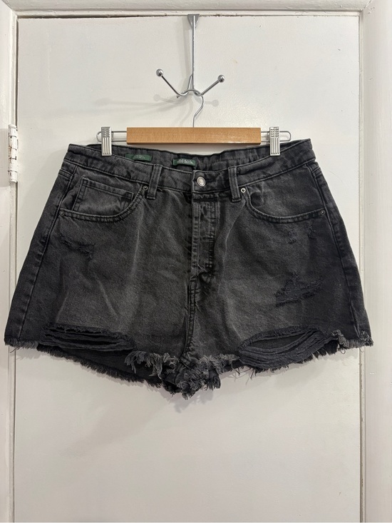 wild fable Pants - High-Waist Black Distressed Women's Denim Shorts